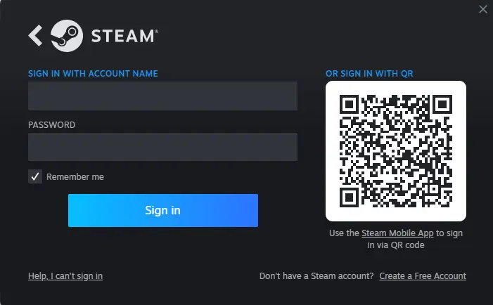 login steam account 1