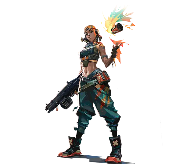 ایجنت های بازی ولورانت 9 Raze Artwork Full copy