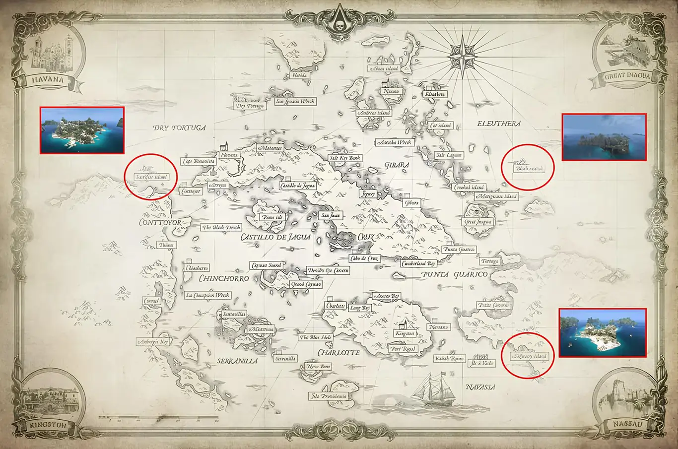 نقشه بازی بازی Assassin's Creed Black Flag Resynced